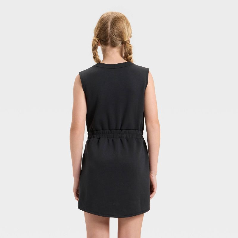slide 2 of 3, Girls' Airy Sleek Dress - All In Motion™ Black XL, 1 ct