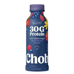 Chobani Mixed Berry Greek Probiotic Yogurt Drink - 30g Protein 14 fl oz
