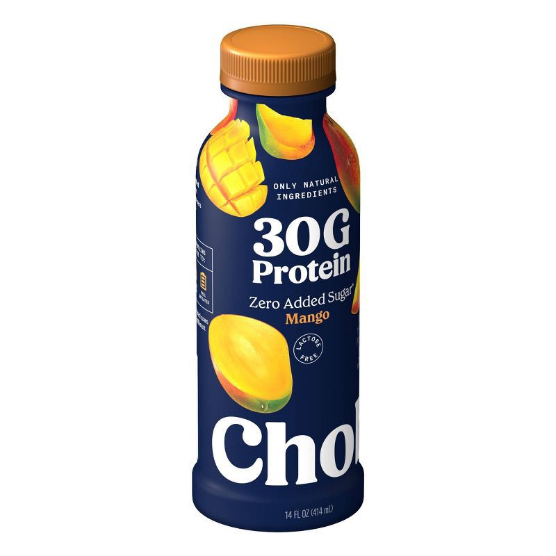 slide 2 of 9, Chobani 30g Protein Mango Greek Probiotic Yogurt Drink - 14 fl oz, 30 gram, 14 fl oz