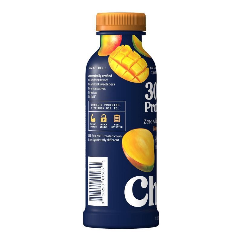 slide 6 of 9, Chobani 30g Protein Mango Greek Probiotic Yogurt Drink - 14 fl oz, 30 gram, 14 fl oz