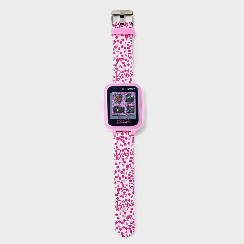 slide 2 of 3, Girls' Barbie Light Up Interactive Watch - Pink, 1 ct