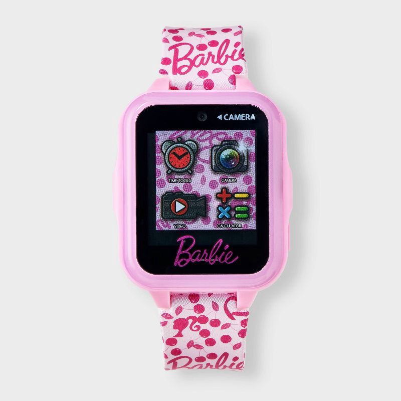 slide 1 of 3, Girls' Barbie Light Up Interactive Watch - Pink, 1 ct