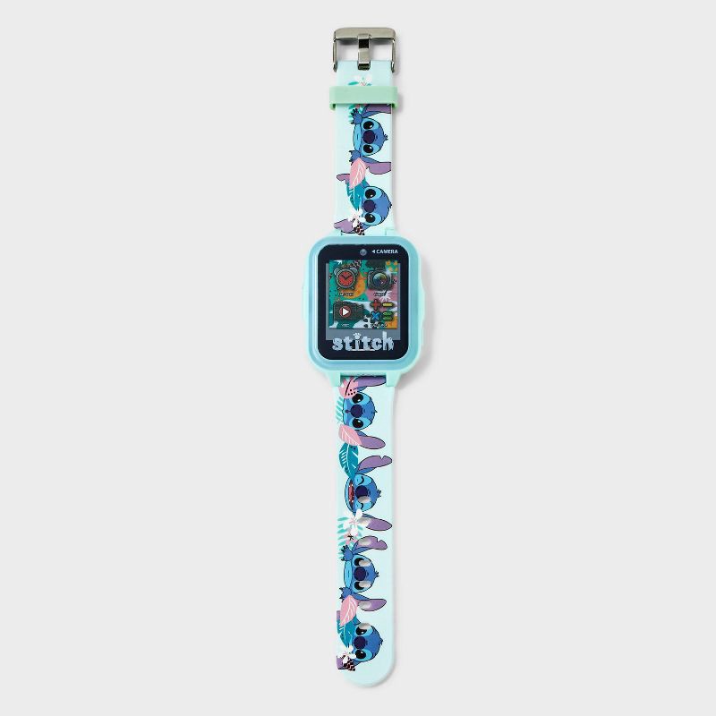 slide 2 of 3, Disney Girls' Stitch Light Up Interactive Watch - Blue, 1 ct