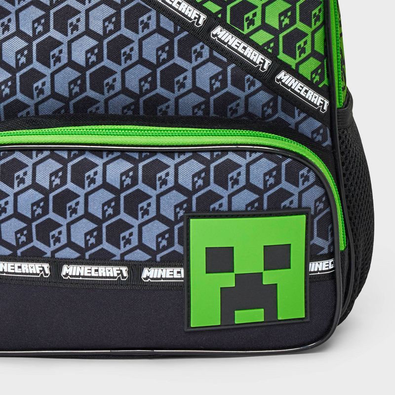 slide 4 of 4, Boys' Minecraft 11" Mini Backpack - Black/Green, 1 ct