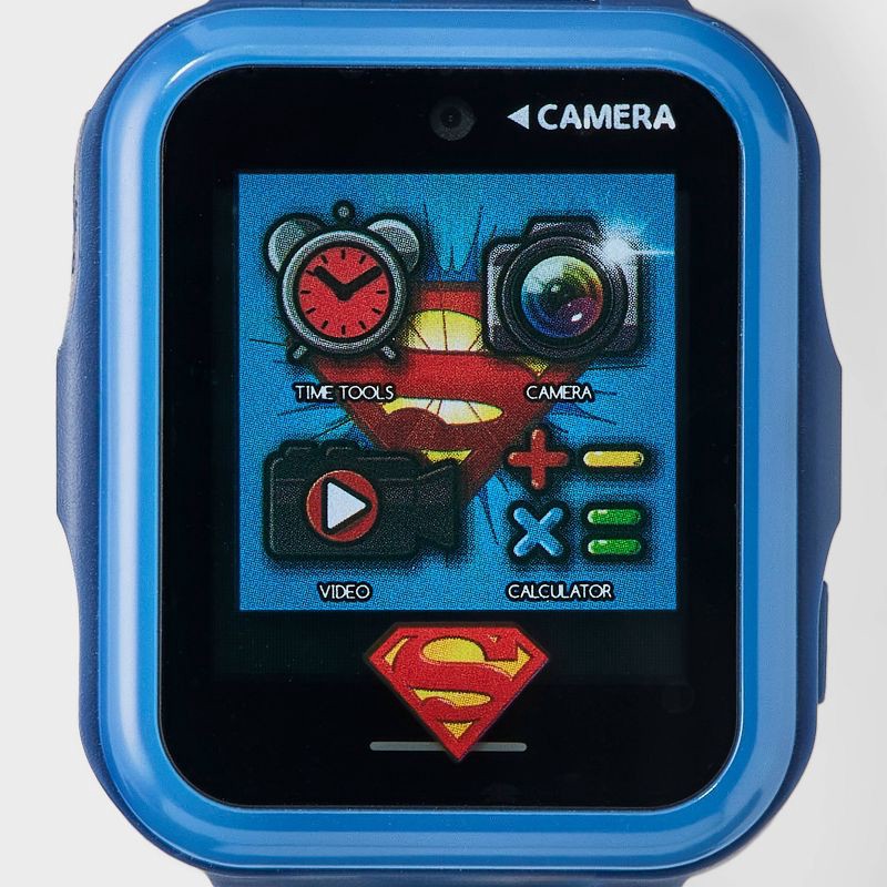 slide 3 of 3, Boys' Superman Light Up Interactive Watch - Blue, 1 ct