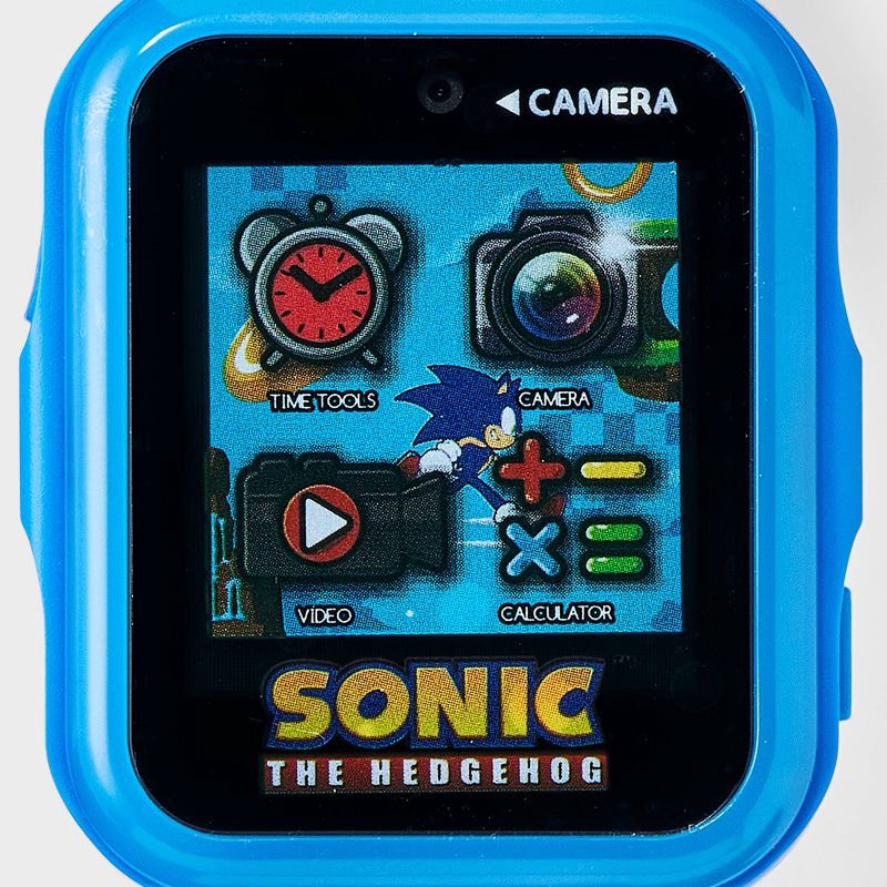 slide 3 of 3, Boys' Sonic the Hedgehog Light Up Interactive Watch - Blue, 1 ct