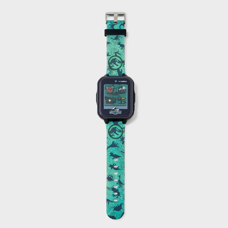 slide 2 of 3, Boys' Jurassic Park Light Up Interactive Watch - Green, 1 ct