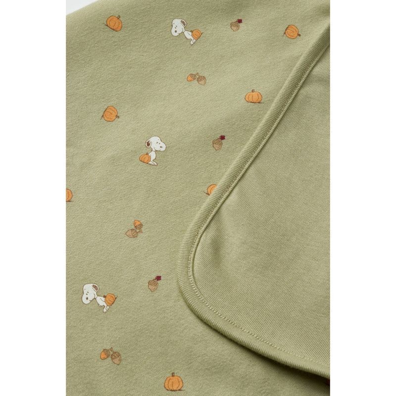 slide 3 of 3, Baby Little Snoopy Halloween Blanket - Green, 1 ct