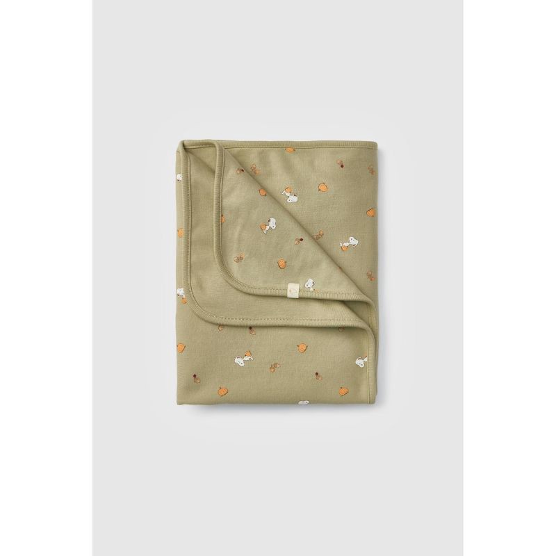 slide 1 of 3, Baby Little Snoopy Halloween Blanket - Green, 1 ct