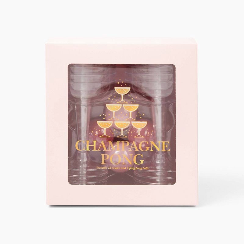 slide 1 of 3, Love x June 4.3oz Champagne Pong Game, 4.3 oz