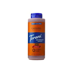 Torani Zero Calorie Sugar Free Caramel Sauce for Coffee Lattes and Milkshakes - 12.8oz