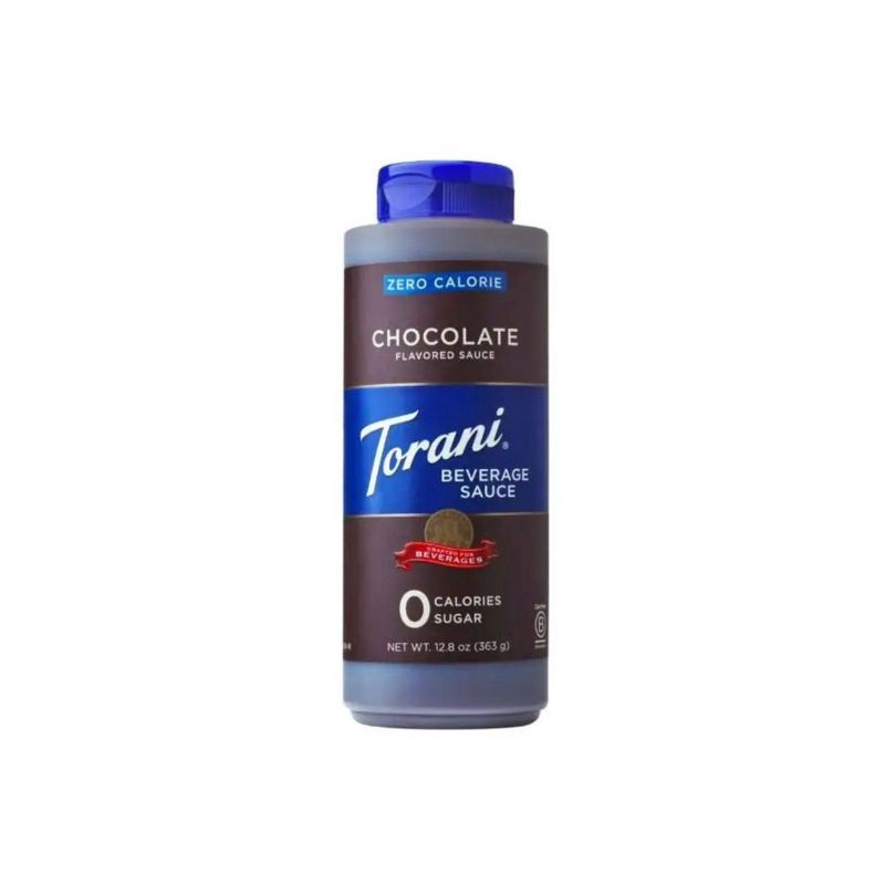 slide 1 of 6, Torani Zero Calorie Sugar Free Chocolate Sauce for Coffee Lattes and Milkshakes - 12.8oz, 12.8 oz