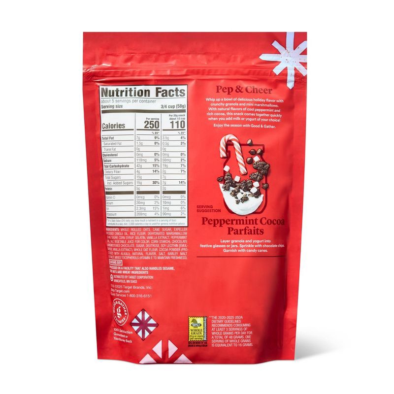 slide 2 of 4, Naturally Flavored Peppermint Cocoa Granola - 11oz - Good & Gather™, 11 oz