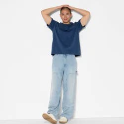 Men's Baggy Carpenter Pants - Original Use™ Light Wash Denim 32x30