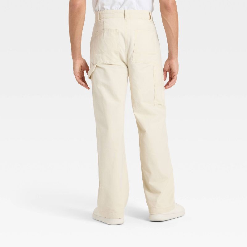 slide 3 of 3, Men's Baggy Carpenter Pants - Original Use™ Cream 34x30, 1 ct