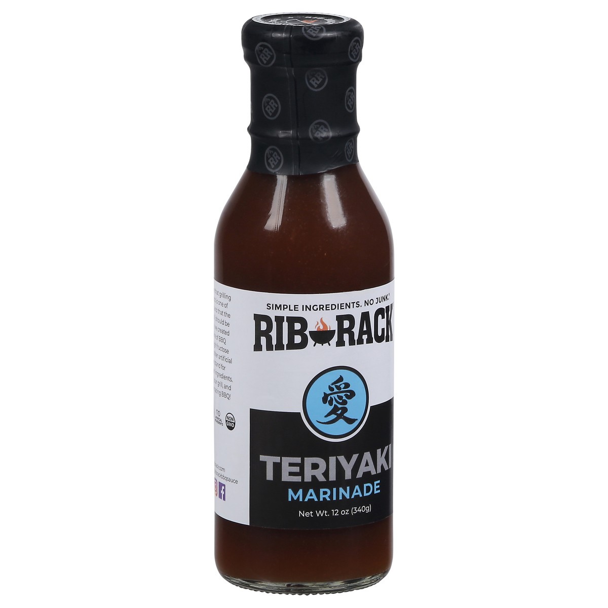slide 4 of 11, Rib Rack Teriyaki Rib Marinade, 12 oz