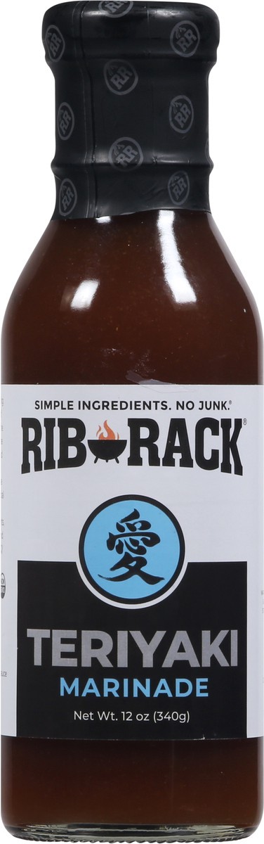 slide 9 of 11, Rib Rack Teriyaki Rib Marinade, 12 oz