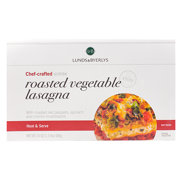 slide 1 of 1, L&B Roasted Vegetable Lasagna Family Size, 24 oz