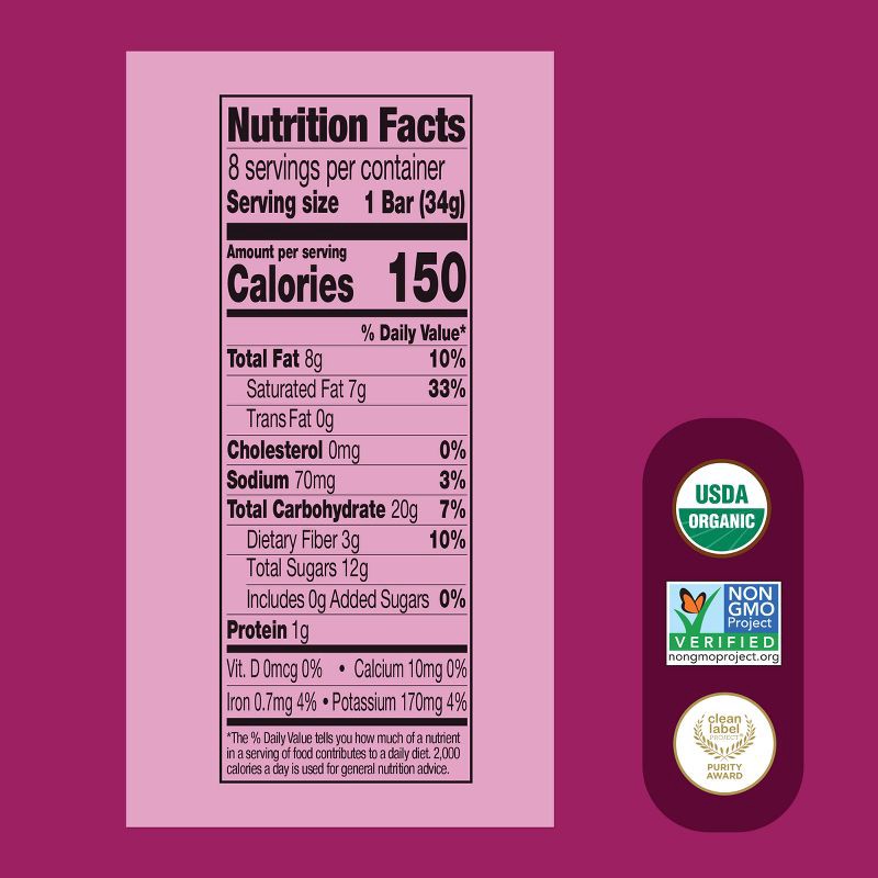 slide 4 of 10, Once Upon a Farm Snack Bars Mixed Berry - 9.6oz/8ct, 8 ct; 9.6 oz