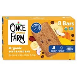 Once Upon a Farm Snack Bars Banana Choc Chip Oat - 9.6oz/8ct