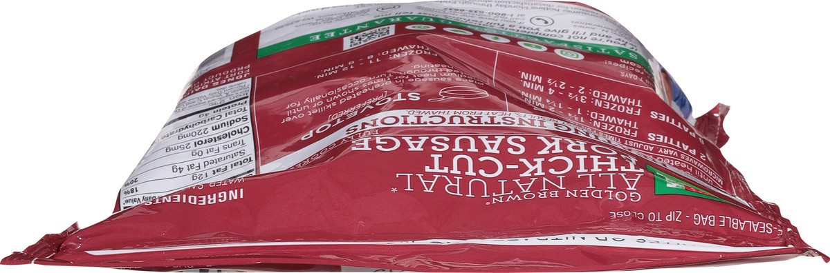 slide 12 of 13, Jones Dairy Farm Golden Brown All Natural Thick-Cut Pork Sausage 20 oz, 20 oz