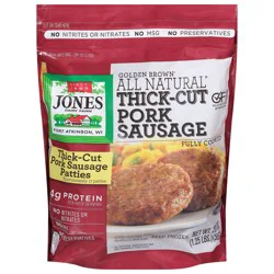 Jones Dairy Farm Golden Brown All Natural Thick-Cut Pork Sausage 20 oz