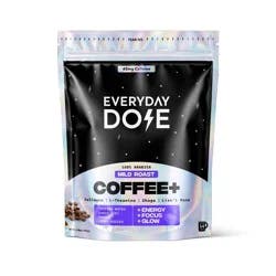 Everyday Dose Mild Roast Mushroom Coffee+ - 100% Arabica Functional Instant Coffee Half Caff - 3.6oz