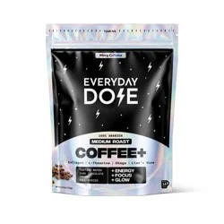Everyday Dose Medium Roast Mushroom Coffee+ - 100% Arabica Functional Instant Coffee - 4.4oz