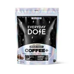 Everyday Dose Medium Roast Mushroom Coffee+ - 100% Arabica Functional Instant Coffee - 4.4oz