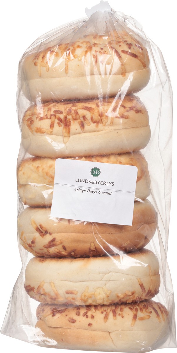 slide 6 of 13, Lunds & Byerlys Asiago Bagels 6 ea, 6 ct