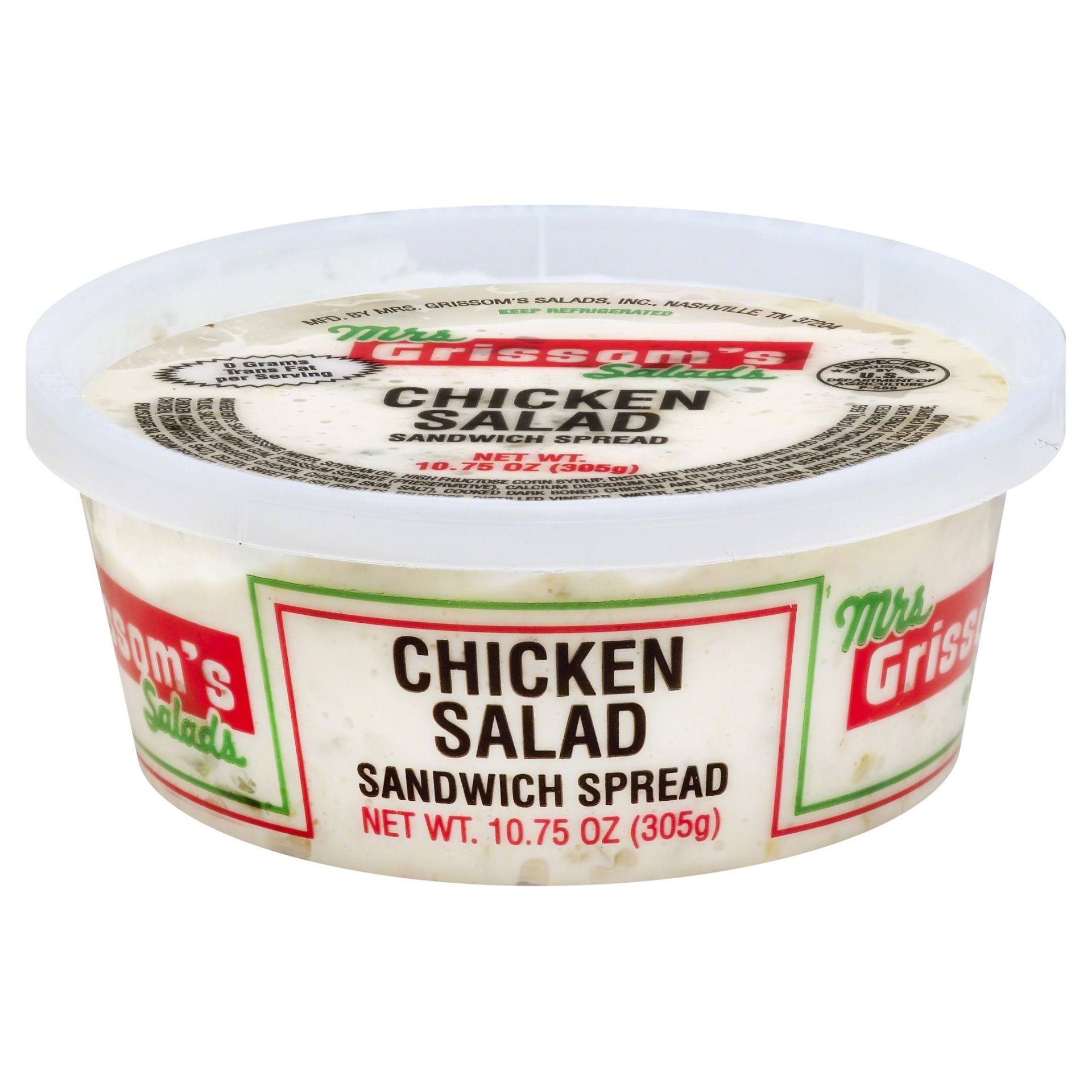 slide 1 of 1, Mrs. Grissom's Chicken Salad, 10.75 oz