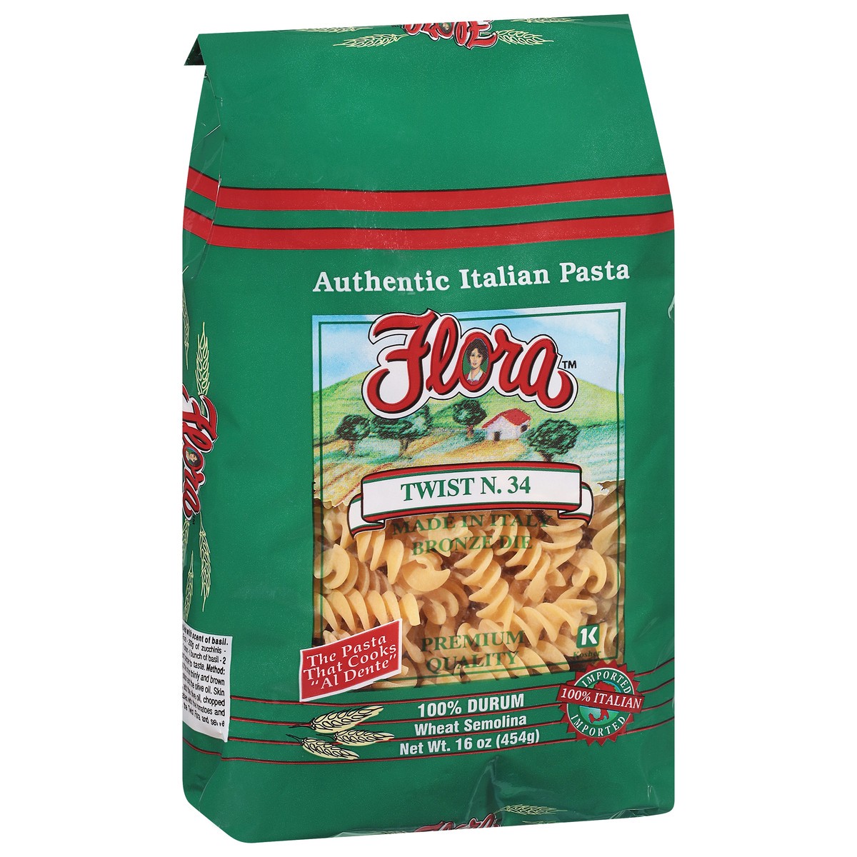 slide 4 of 9, Flora 100% Durum Wheat Semolina Pasta 16 oz, 16 oz