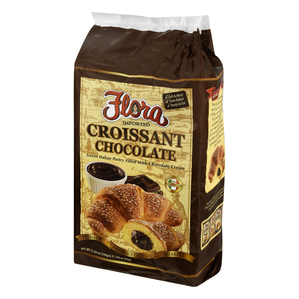 slide 4 of 13, Flora Croissants Chocolate Ready to Eat, 6 ct; 1.59 oz