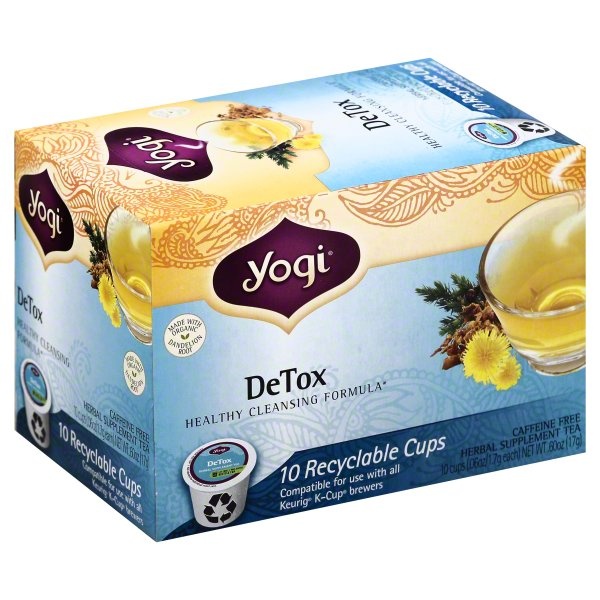slide 1 of 1, Yogi Detox Tea Pods, 10 ct