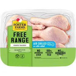 Foster Farms Simply Raised Free Range Chicken Drumsticks