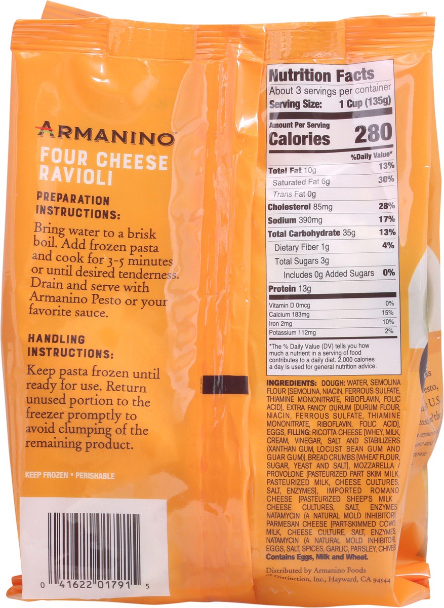 slide 4 of 9, Armanino Four Cheese Ravioli, 16 oz