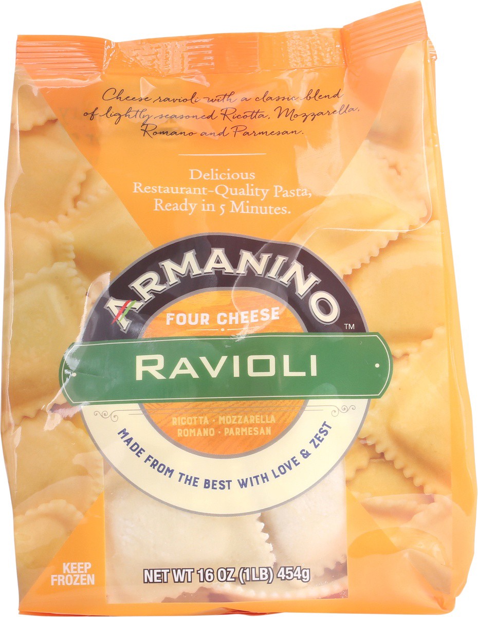 slide 6 of 9, Armanino Four Cheese Ravioli, 16 oz