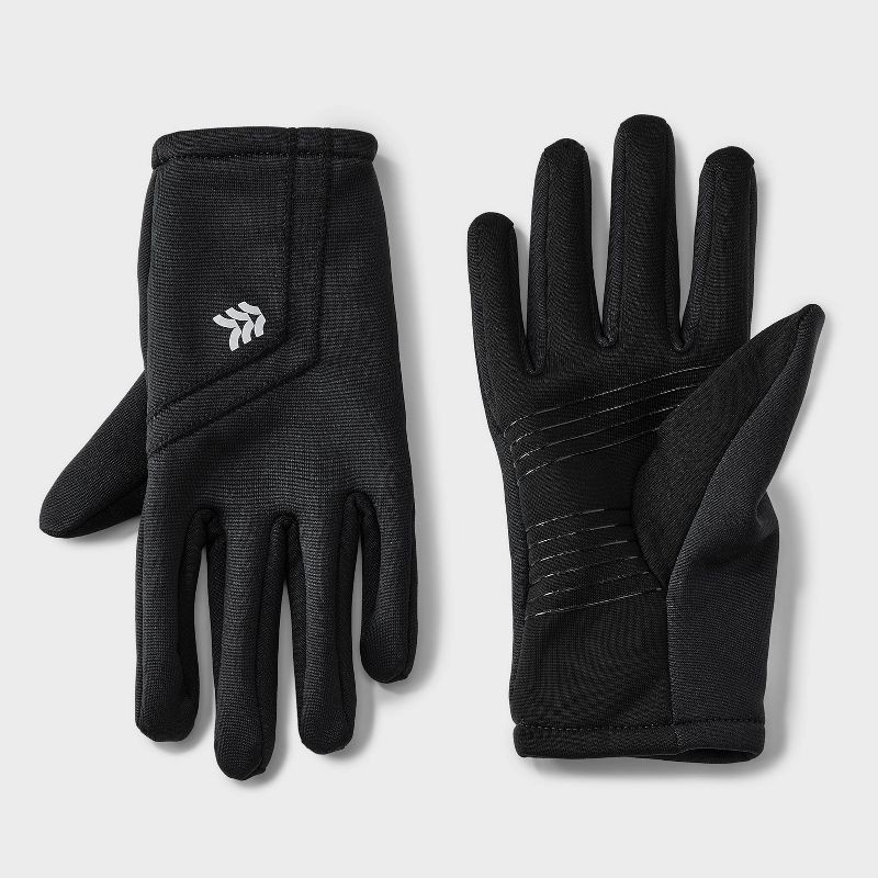 slide 1 of 3, Men's Powerstretch Gloves - All In Motion™ Black L/XL, 1 ct