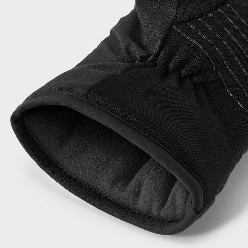 slide 3 of 3, Men's Quilted Puffer Gloves - All In Motion™ Black M/L, 1 ct