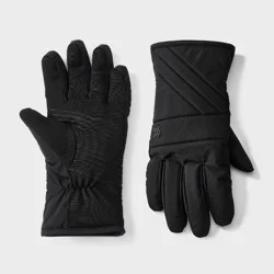 Men's Quilted Puffer Gloves - All In Motion™ Black M/L
