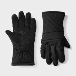 Men's Quilted Puffer Gloves - All In Motion™ Black M/L