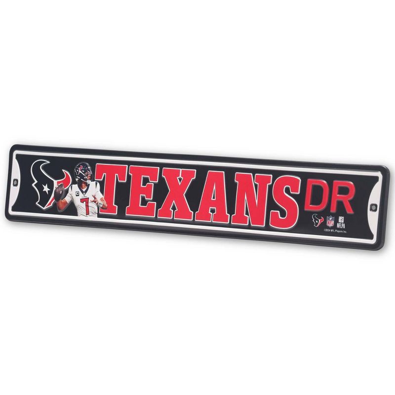 slide 2 of 4, NFL Houston Texans Metal Wall Sign, 1 ct