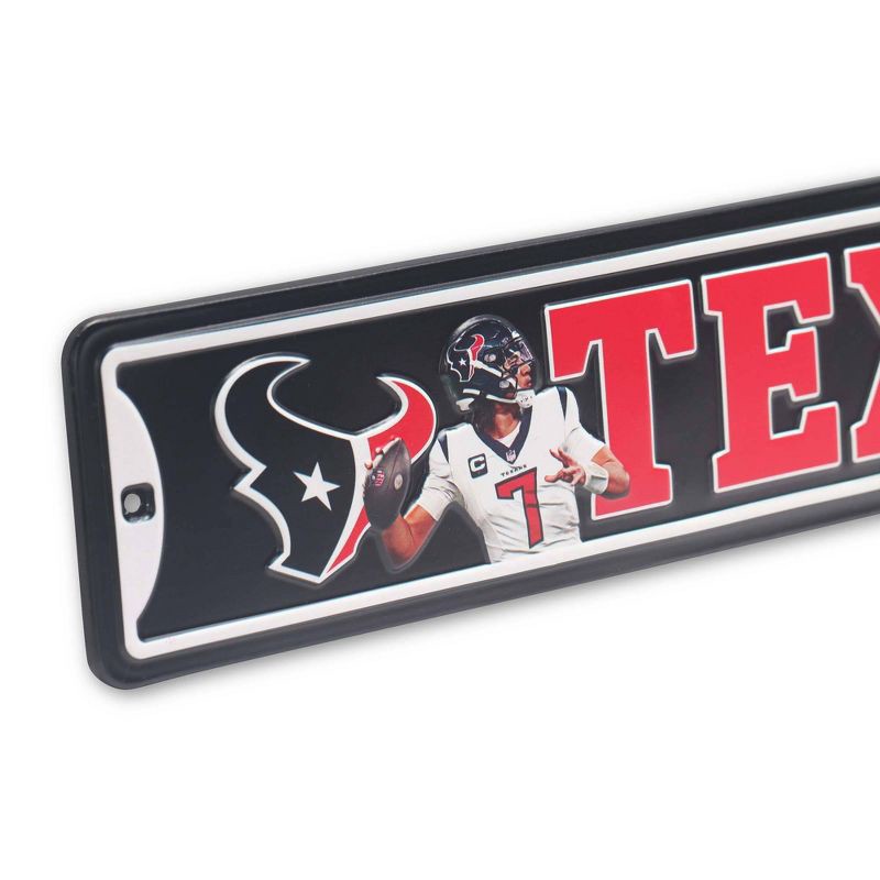slide 4 of 4, NFL Houston Texans Metal Wall Sign, 1 ct