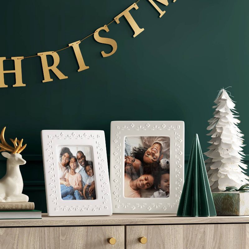 slide 2 of 4, 4"x6" Ceramic Picture Frame - Threshold™, 1 ct