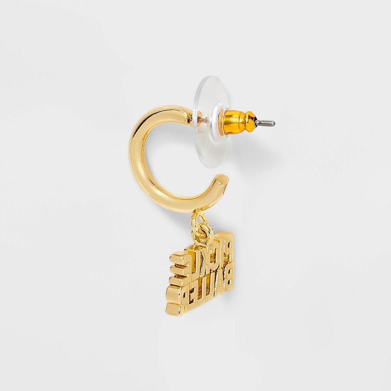 slide 3 of 3, SUGARFIX by BaubleBar Paddles Up Statement Earring Set 3pc - Gold, 3 ct