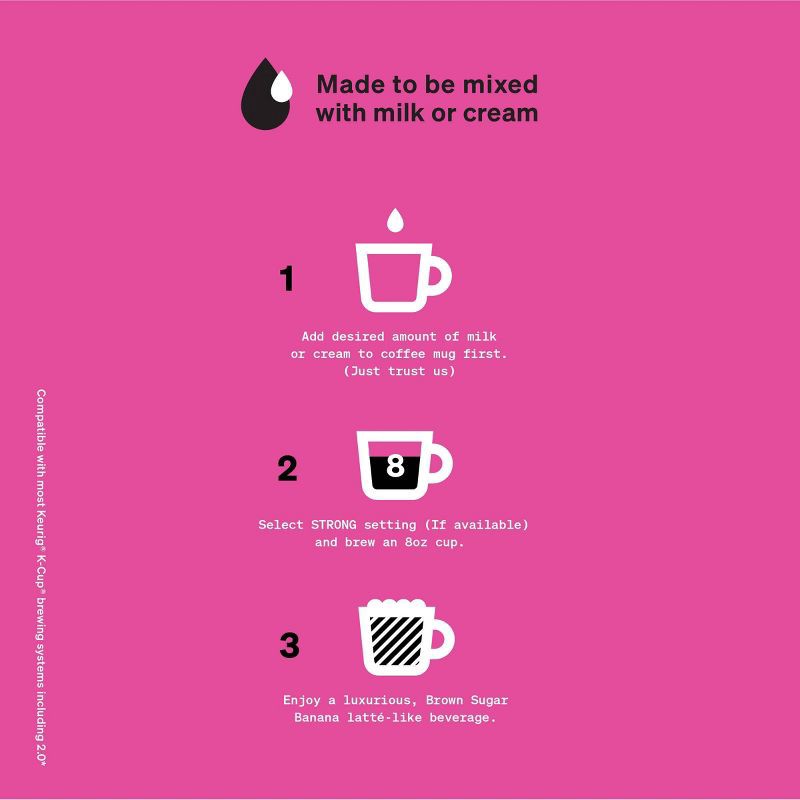 slide 5 of 12, The Get Down Coffee Co. Premium Brown Sugar Banana Flavored Espresso Roast Coffee Pods - 20ct, 20 ct