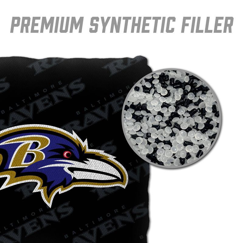 slide 4 of 6, NFL Baltimore Ravens 4pk Cornhole Bags, 4 ct