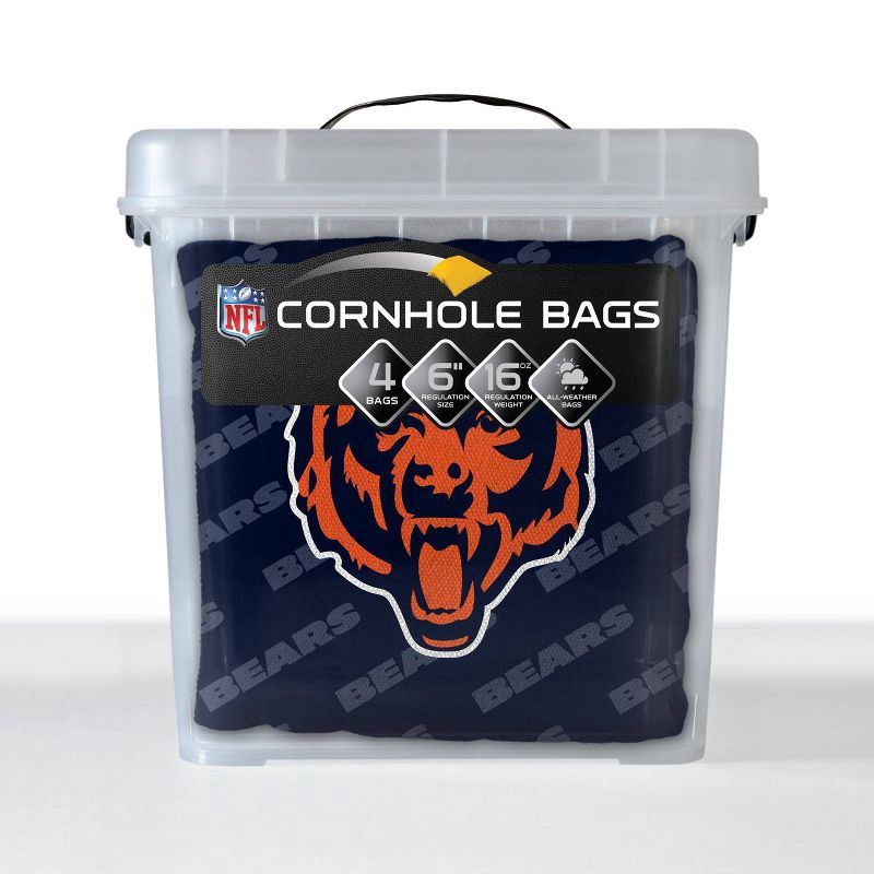 slide 6 of 6, NFL Chicago Bears 4pk Cornhole Bags, 4 ct