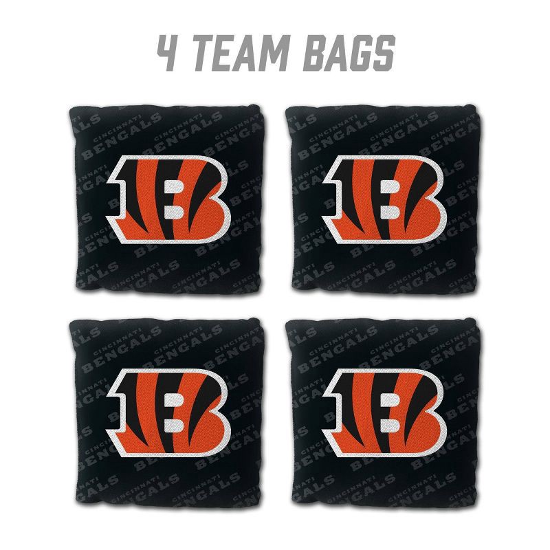 slide 2 of 6, NFL Cincinnati Bengals 4pk Cornhole Bags, 4 ct