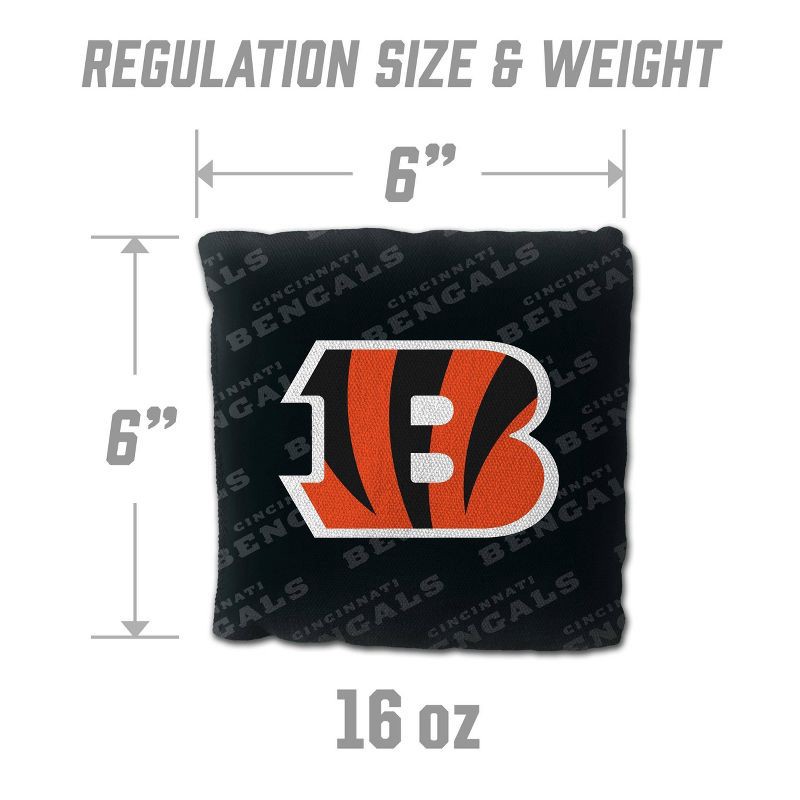 slide 3 of 6, NFL Cincinnati Bengals 4pk Cornhole Bags, 4 ct